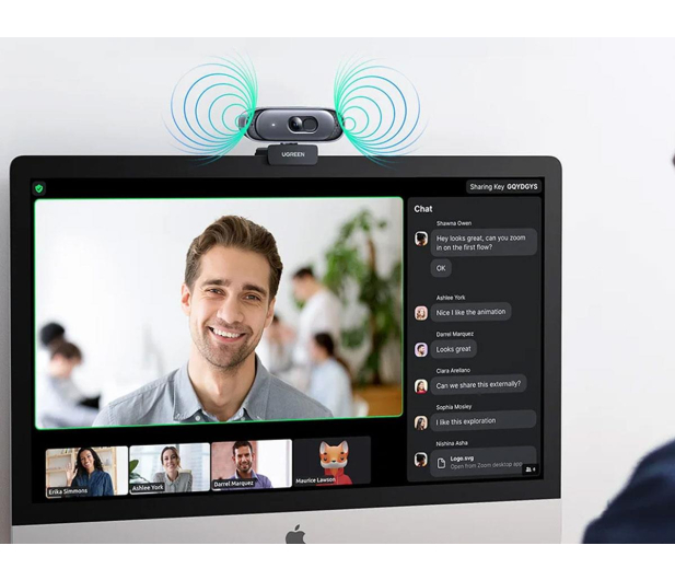 UGREEN Kamera internetowa z mikrofonem CM778 USB 2K 30 FPS - 1501483 - zdjęcie 3
